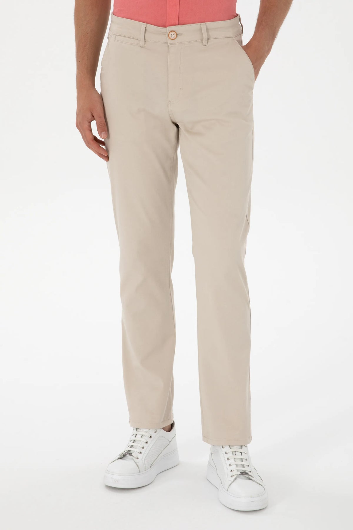 U.S. Polo Assn. Stone Men Stone Slim Fit Chino Trousers SKU: G081SZ0780 2106248_VR049 Image 02
