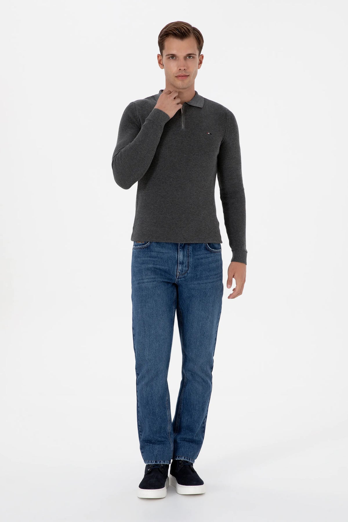 U.S. Polo Assn. Blue Men Blue Straight Fit Jeans SKU: G081SZ0800 2233853_DN0022 Image 03
