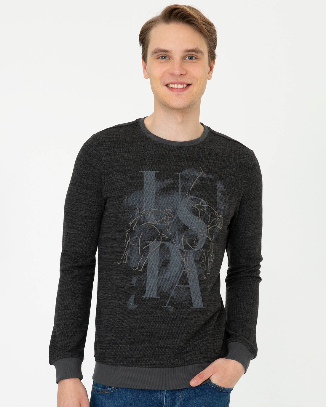 Dark Grey Sweat Shirt U.S. Polo Assn.