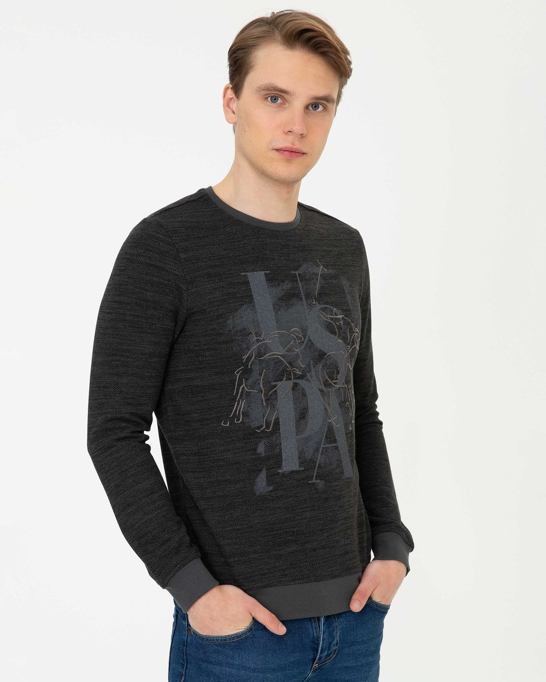 Dark Grey Sweat Shirt U.S. Polo Assn.