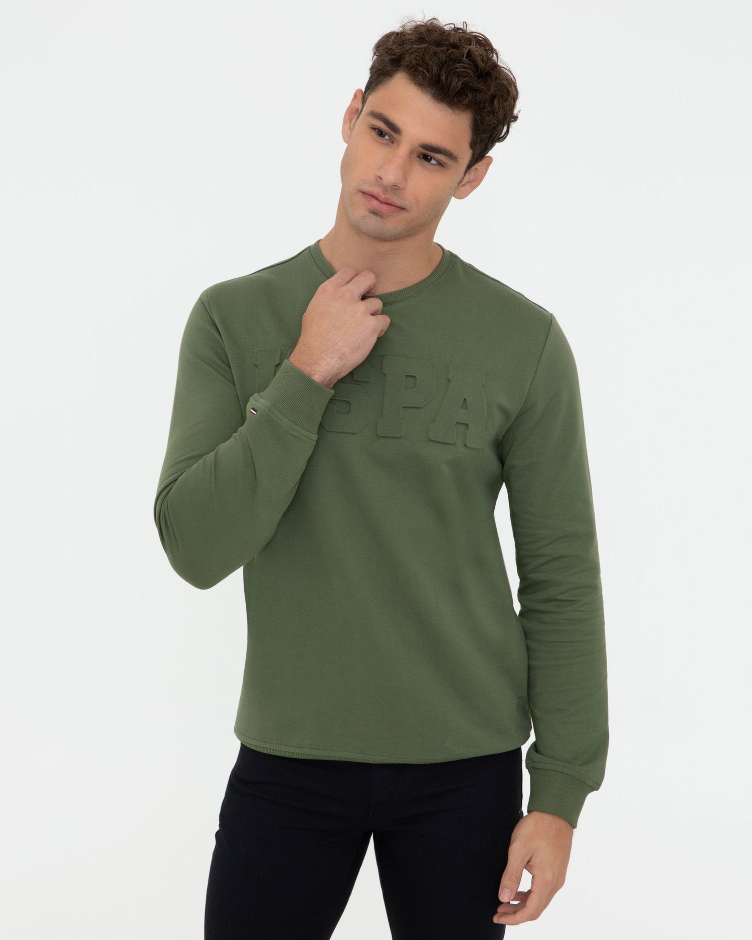 Kaki Sweat Shirt U.S. Polo Assn.