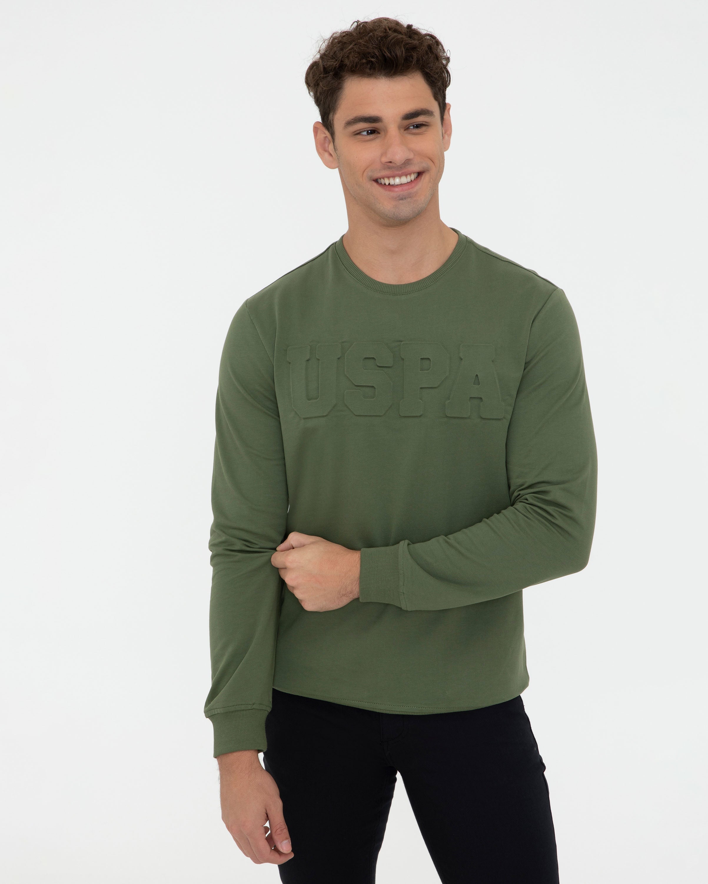 Kaki Sweat Shirt U.S. Polo Assn.