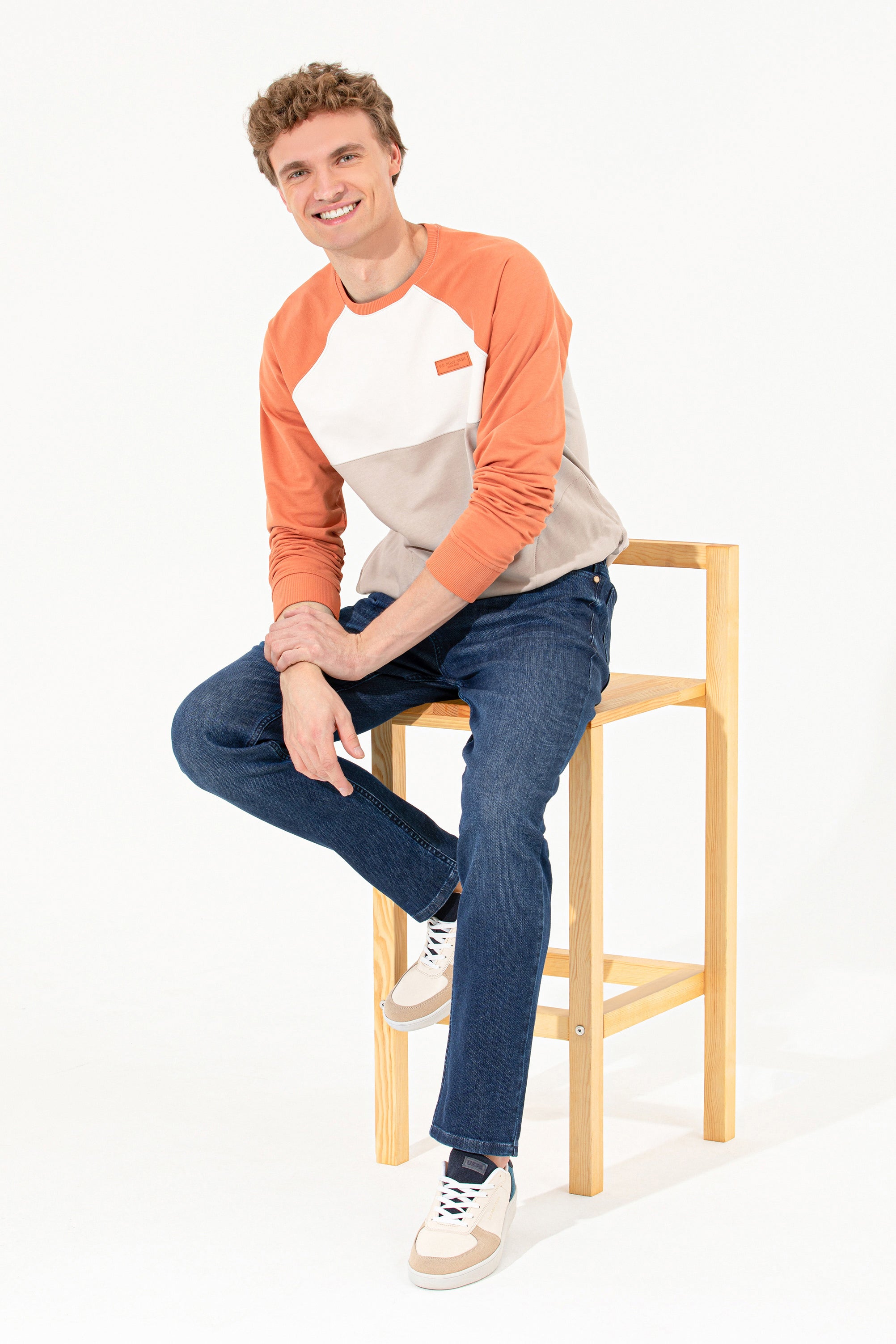 Beige Sweat Shirt U.S. Polo Assn.