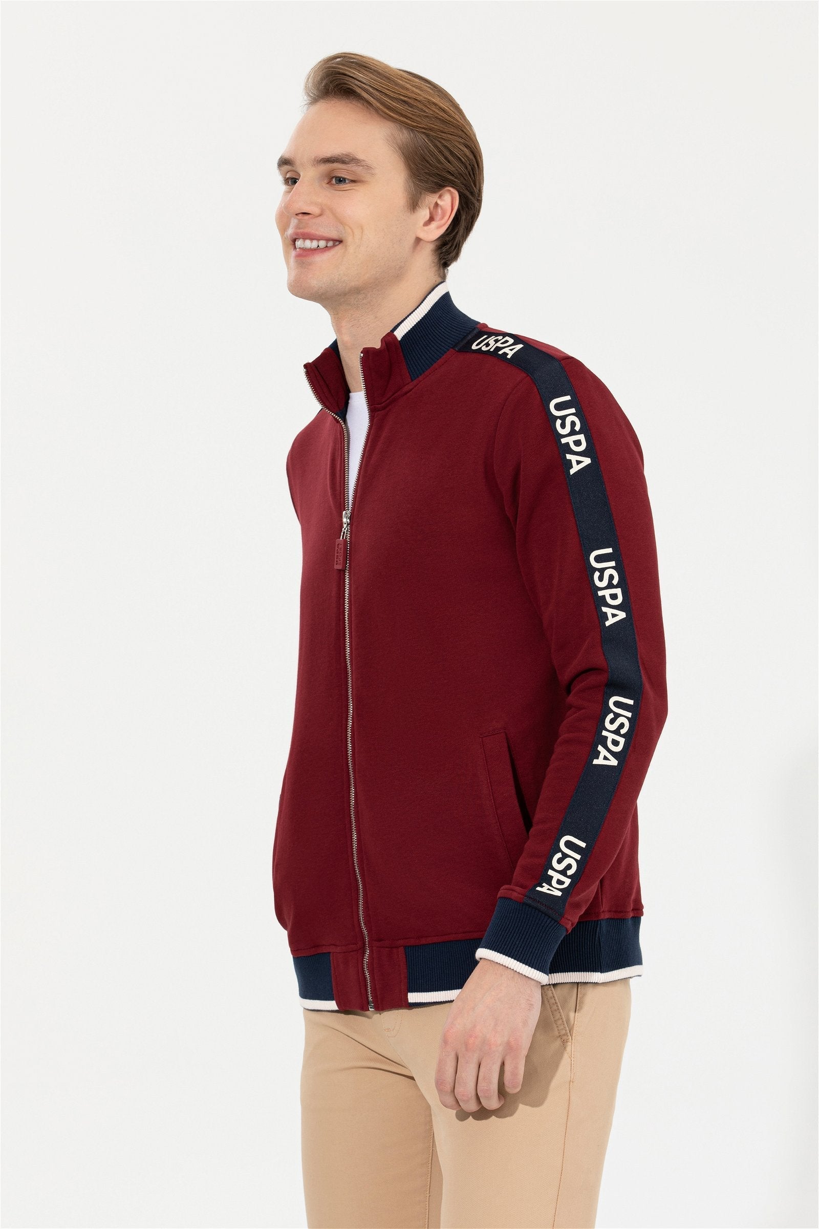 Red Knitting Cardigan U.S. Polo Assn.
