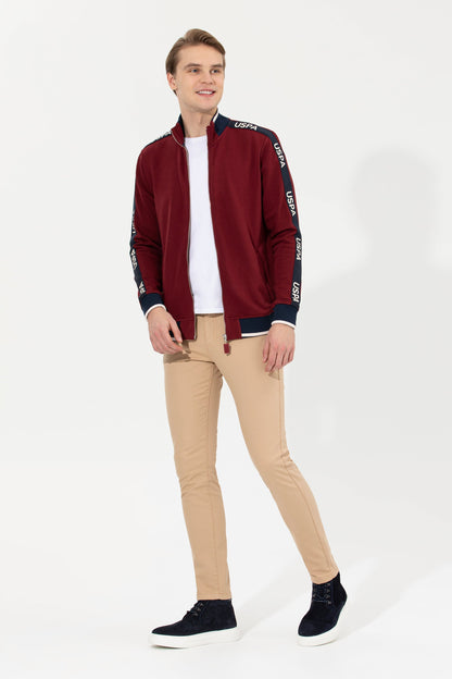 Red Knitting Cardigan U.S. Polo Assn.