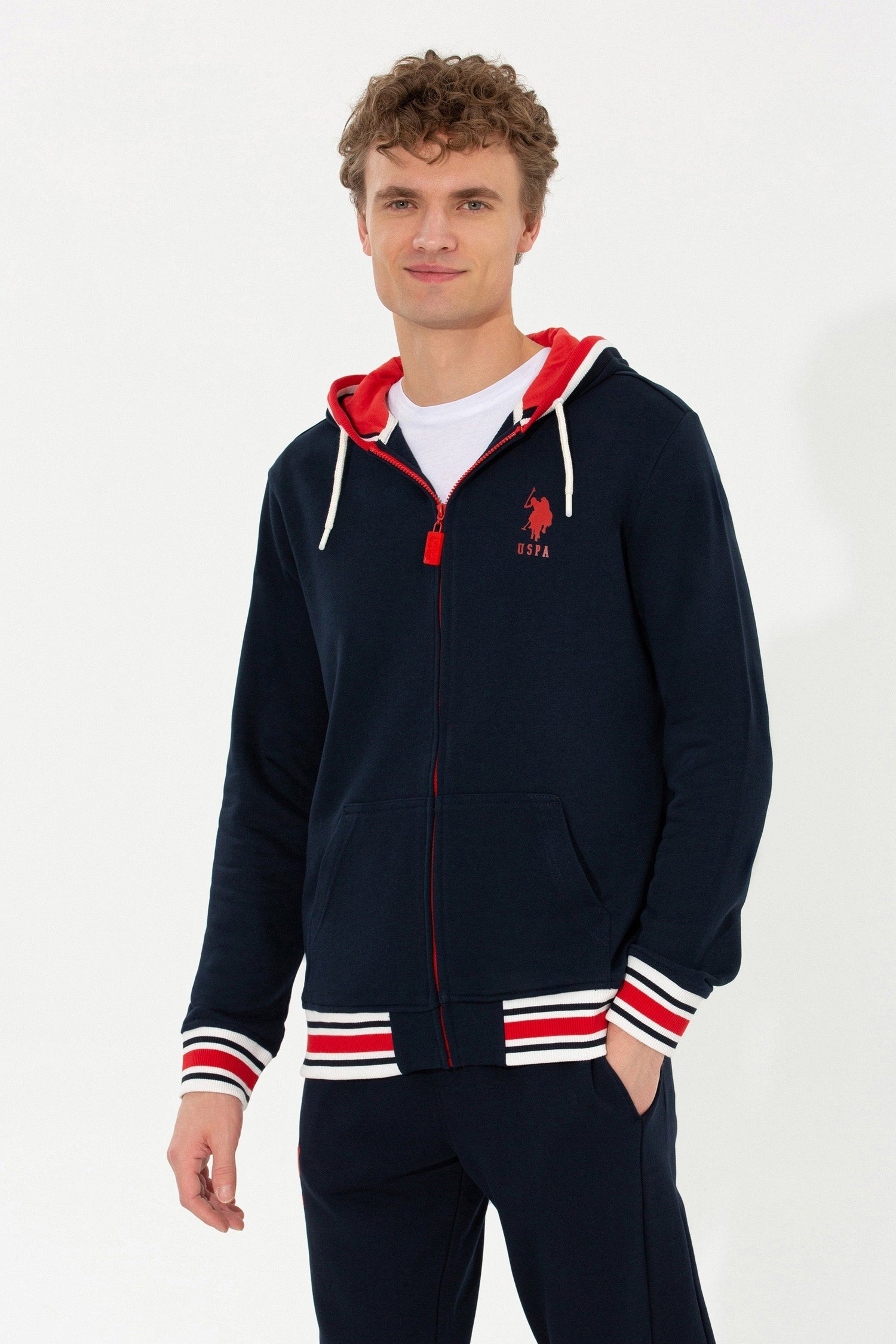 Dark Blue Woven Cardigan U.S. Polo Assn.