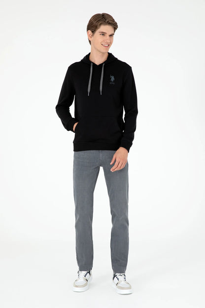 U.S. Polo Assn. Black Men Black Drawstring Hoodie SKU: G081SZ0820 1926894_VR046 Image 04