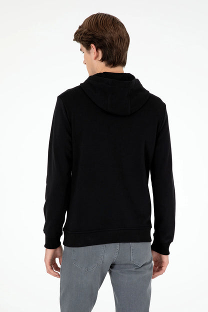 U.S. Polo Assn. Black Men Black Drawstring Hoodie SKU: G081SZ0820 1926894_VR046 Image 05