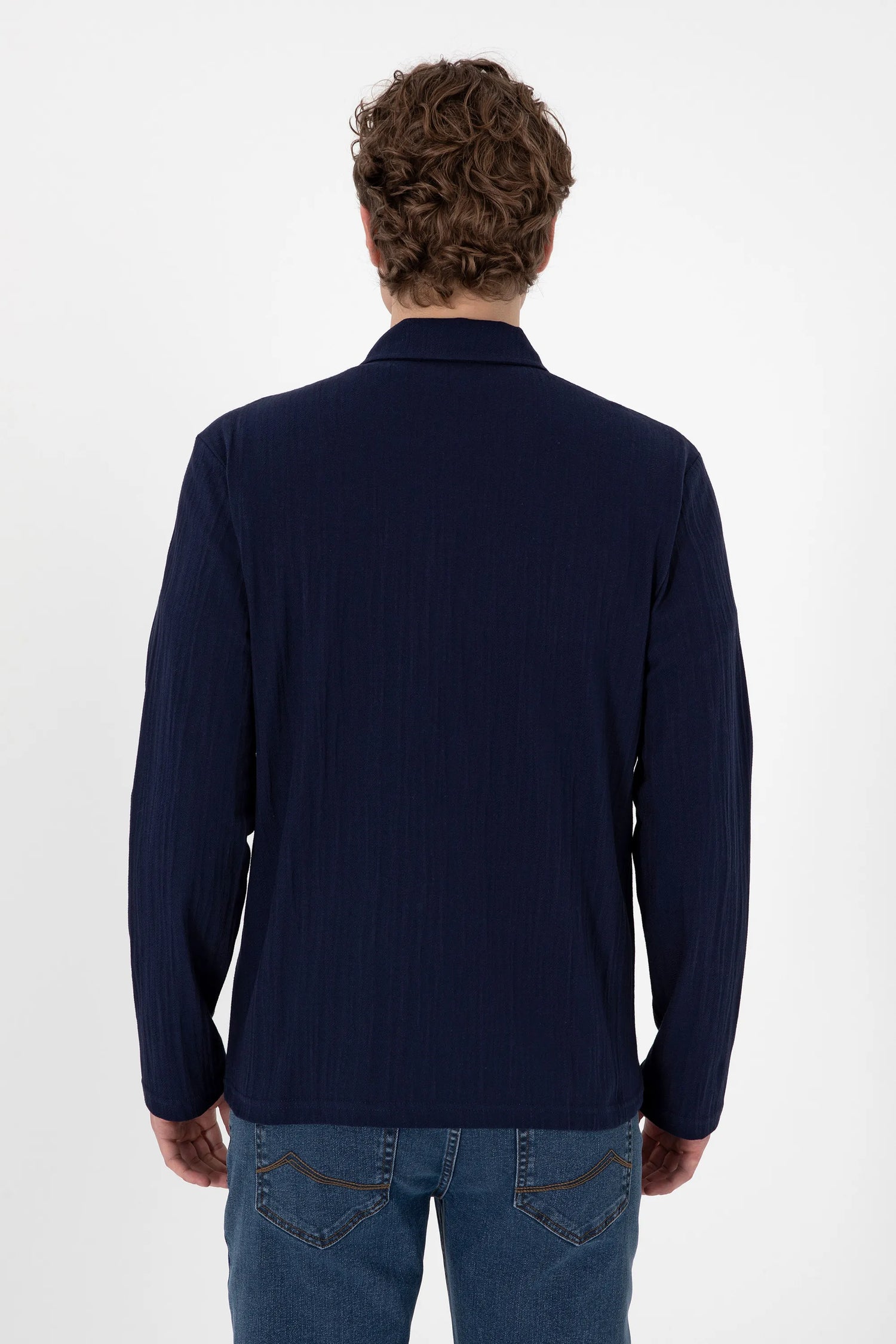 U.S. Polo Assn. Navy Blue Men Navy Blue Knitting Cardigan SKU: G081SZ0820 2103996_VR033 Image 05