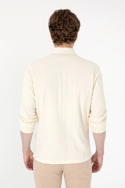 U.S. Polo Assn. Cream Men Cream Knitting Cardigan SKU: G081SZ0820 2103996_VR071 Image 05