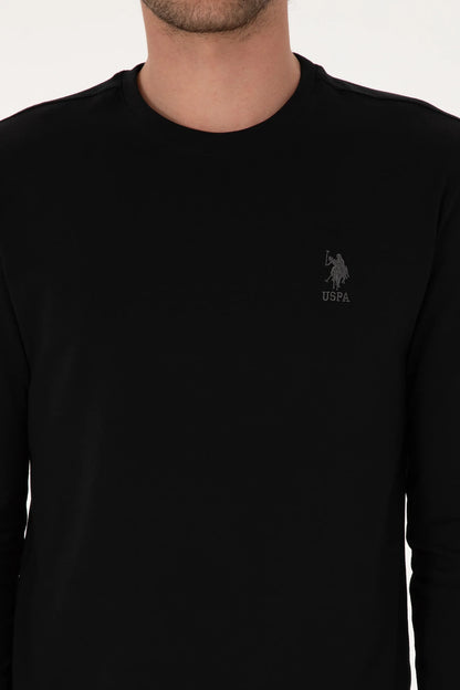 U.S. Polo Assn._Black_Black Sweat Shirt_G081SZ0820 2226386_VR046_06