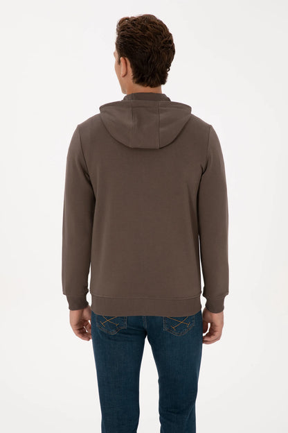 U.S. Polo Assn._Mink_Mink Zip Up Hoodie With Logo_G081SZ0820 2226461_VR052_05