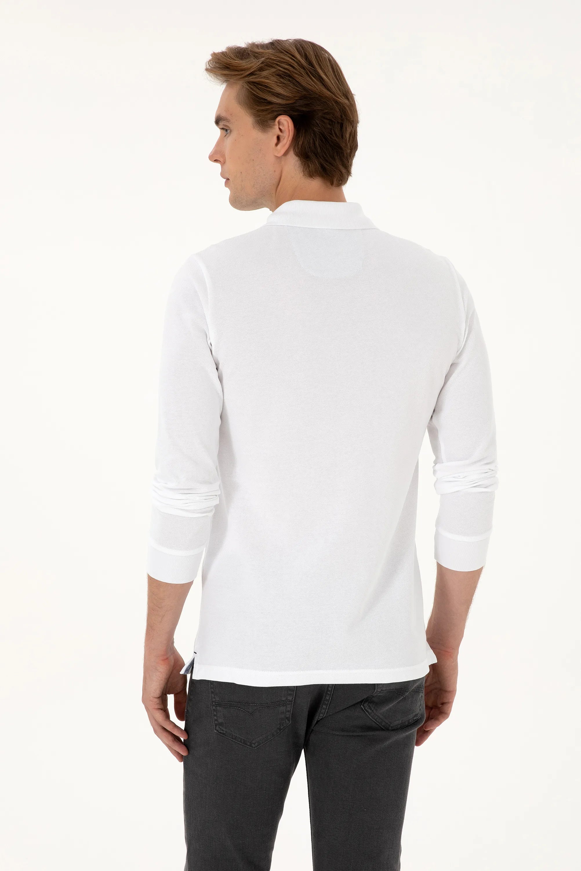 U.S. Polo Assn._White_White Long Sleeve Polo Shirt_G081SZ0820 2226497_VR013_05