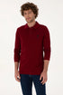 U.S. Polo Assn. Bordeaux Men Bordeaux Long Sleeve PiquŽ Polo Shirt SKU: G081SZ0820 2226497_VR014 Image 01