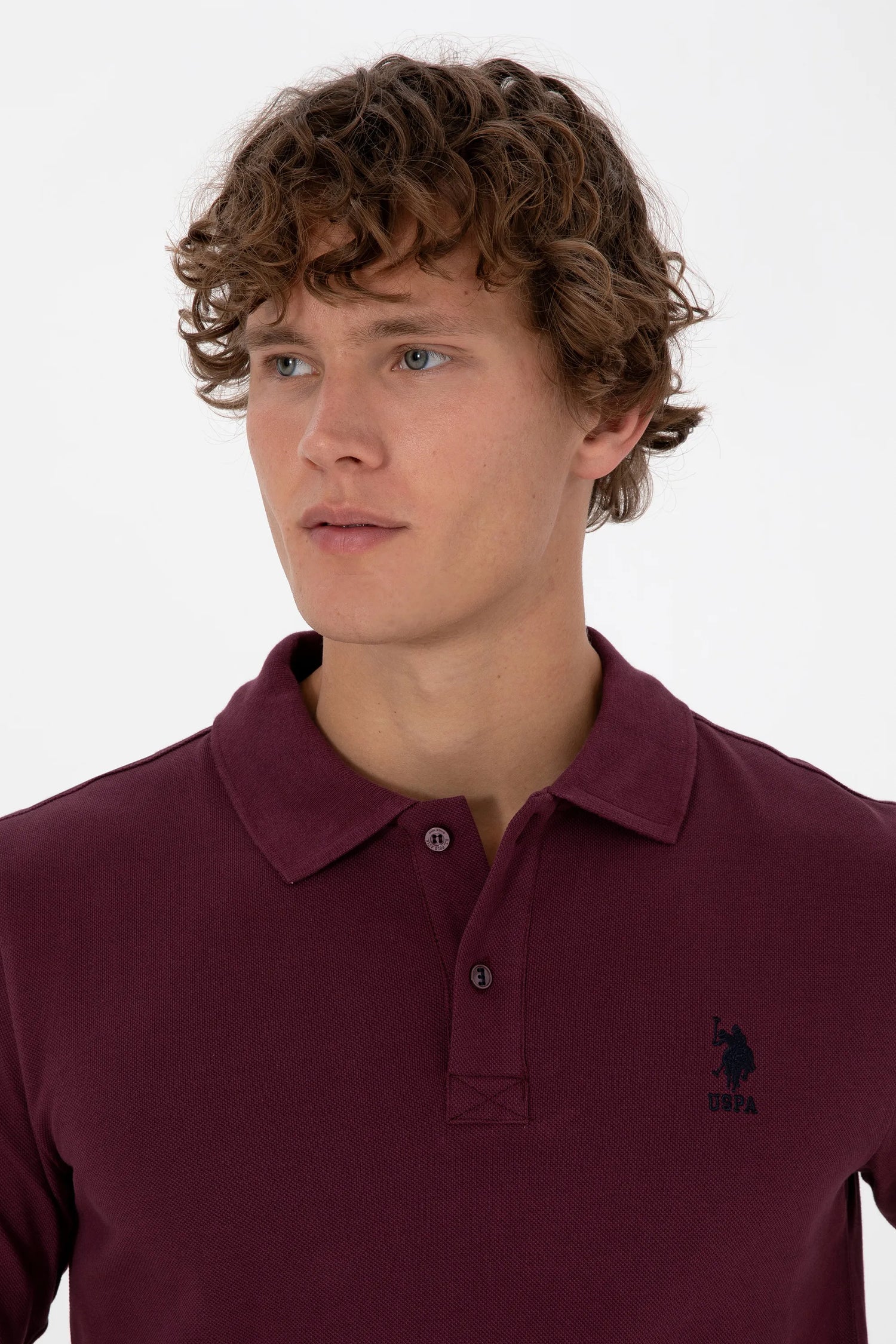 U.S. Polo Assn._New Plum_New Plum Long Sleeve Polo Shirt_G081SZ0820 2226497_VR177_02