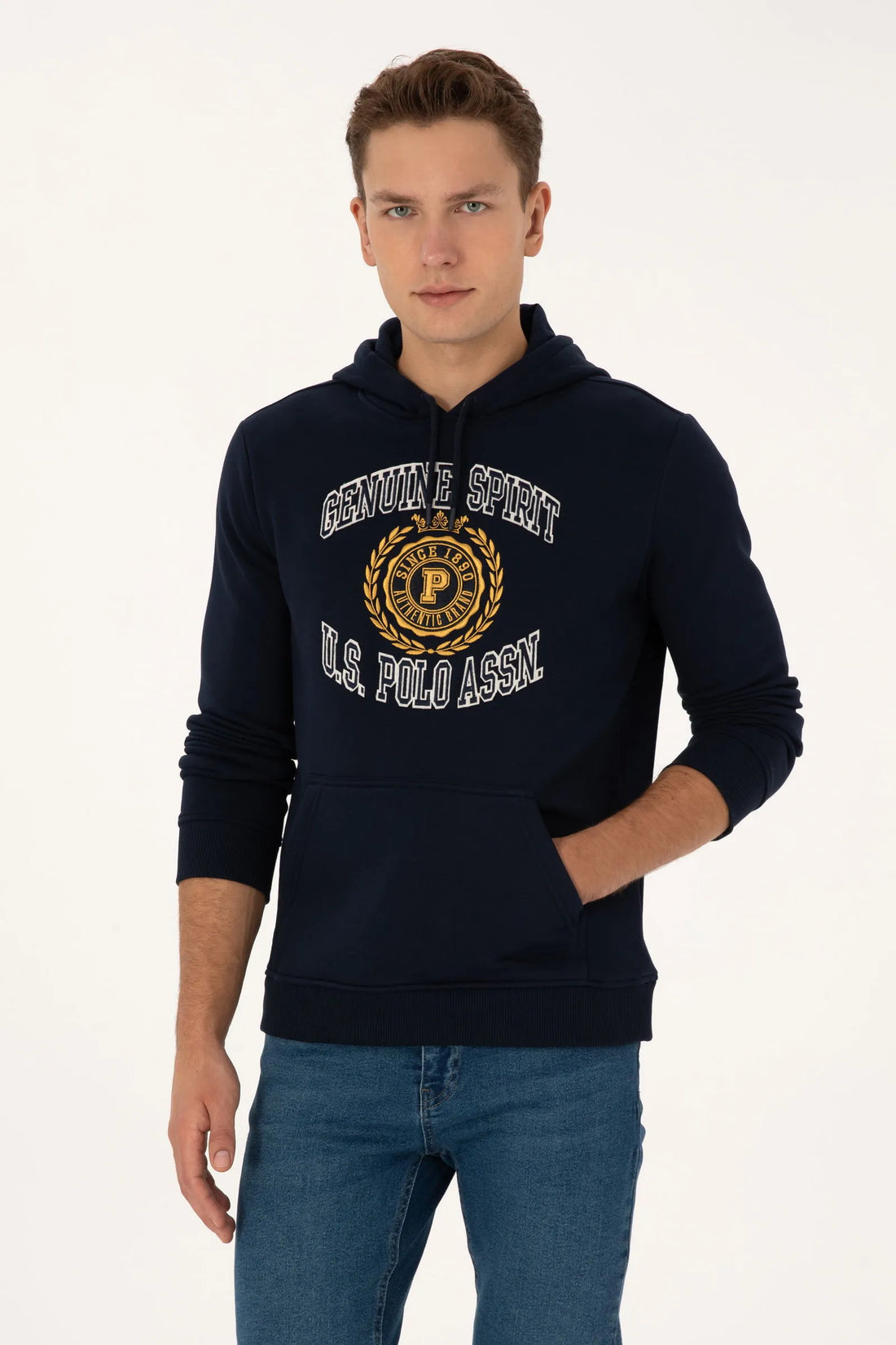 U.S. Polo Assn._Navy_Navy Hoodie With Logo_G081SZ0820 2239830_VR033_01