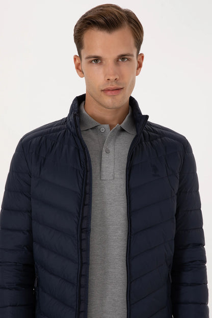 U.S. Polo Assn. Navy Men Navy Lightweight Padded Puffer Jacket SKU: G081SZ0MS0 2246446_VR033 Image 02