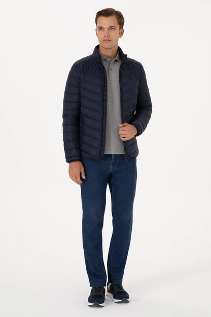 U.S. Polo Assn. Navy Men Navy Lightweight Padded Puffer Jacket SKU: G081SZ0MS0 2246446_VR033 Image 04