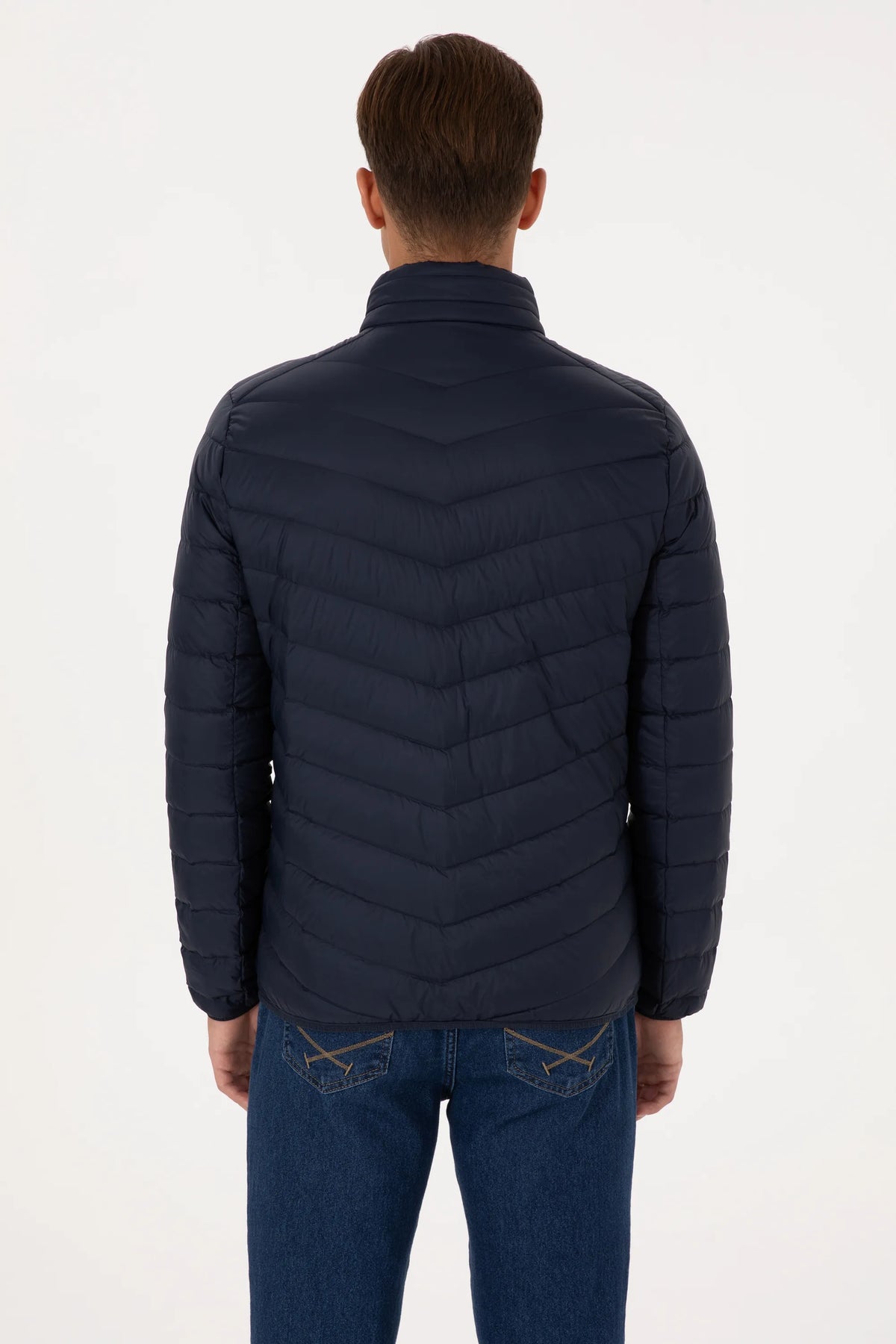 U.S. Polo Assn. Navy Men Navy Lightweight Padded Puffer Jacket SKU: G081SZ0MS0 2246446_VR033 Image 05
