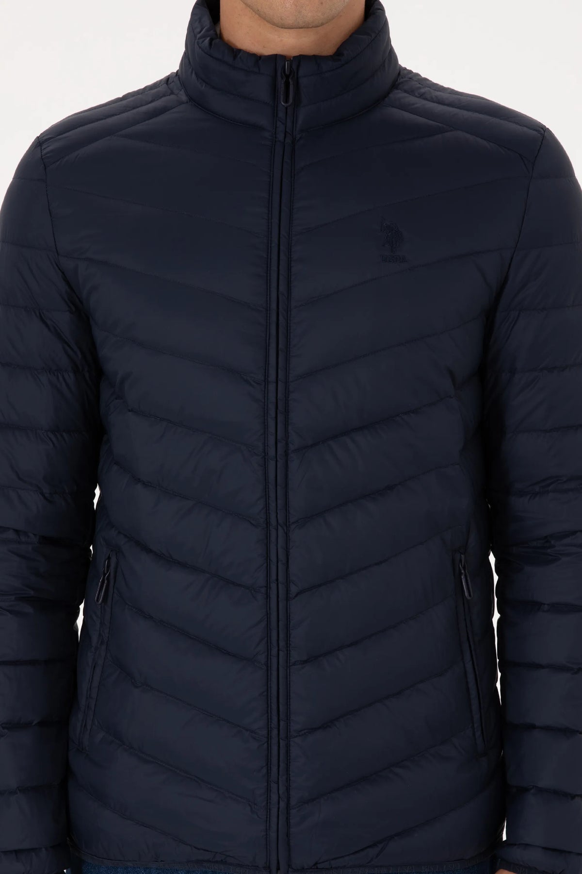 U.S. Polo Assn. Navy Men Navy Lightweight Padded Puffer Jacket SKU: G081SZ0MS0 2246446_VR033 Image 06