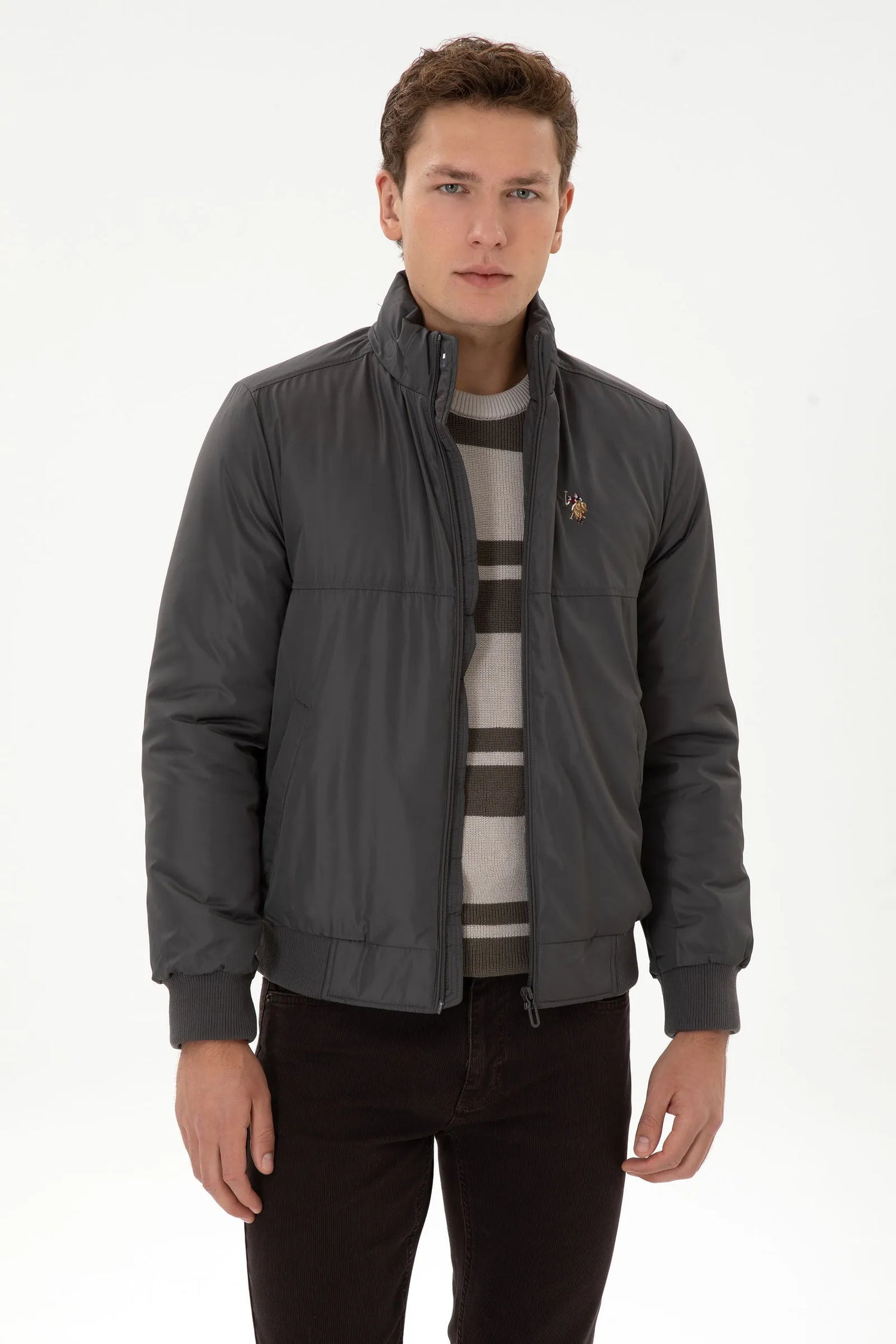 U.S. Polo Assn._Grey_Grey Zip Up Jacket_G081SZ0MS0 2248713_VR024_01