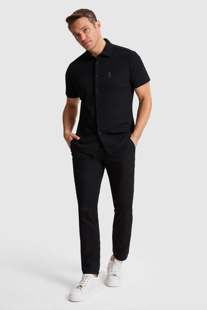 U.S. Polo Assn. Black Men Black Short Sleeve Jersey Shirt SKU: G081SZ0OG0 PU-10230_VR046 Image 05