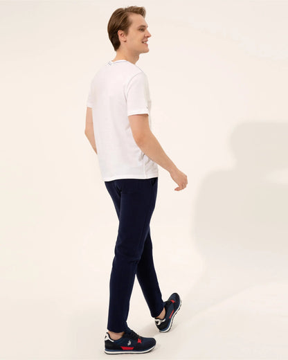 Dark Blue Knitting Trouser - BEVAVA