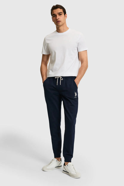 U.S. Polo Assn. Navy Men Navy Cuffed Drawstring Sweatpants SKU: G081SZ0OP0 PU-8760_VR033 Image 01
