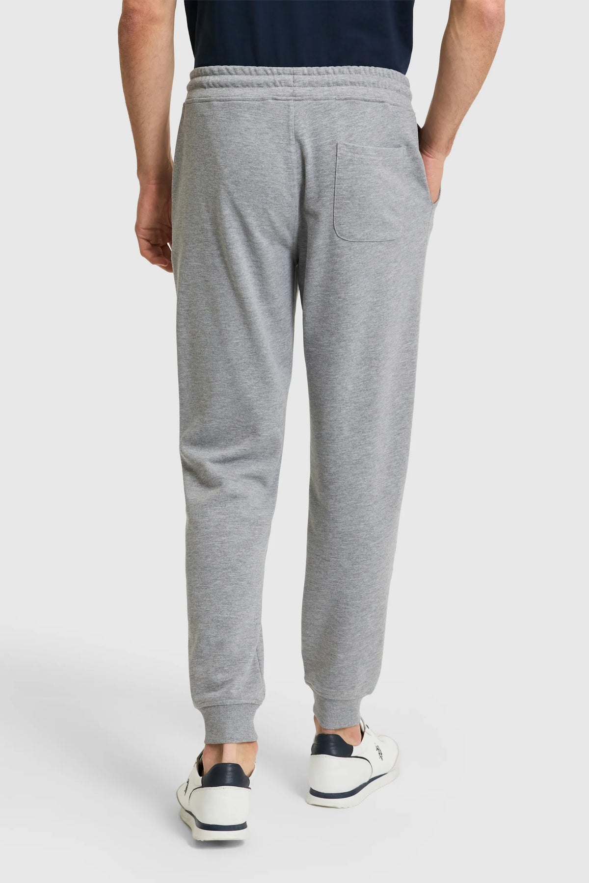 U.S. Polo Assn. Grey Melange Men Grey Melange Cuffed Drawstring Sweatpants SKU: G081SZ0OP0 PU-8760_VR086 Image 05