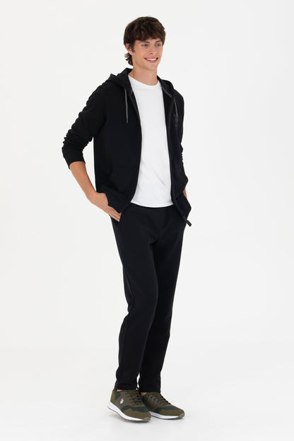 Black Sweatpants With Logo_G081SZ0OP0 1639154_VR046_05