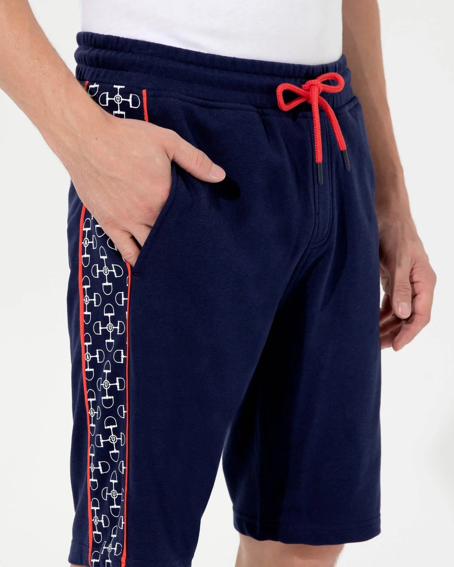 Dark Blue Knitted Shorts - BEVAVA