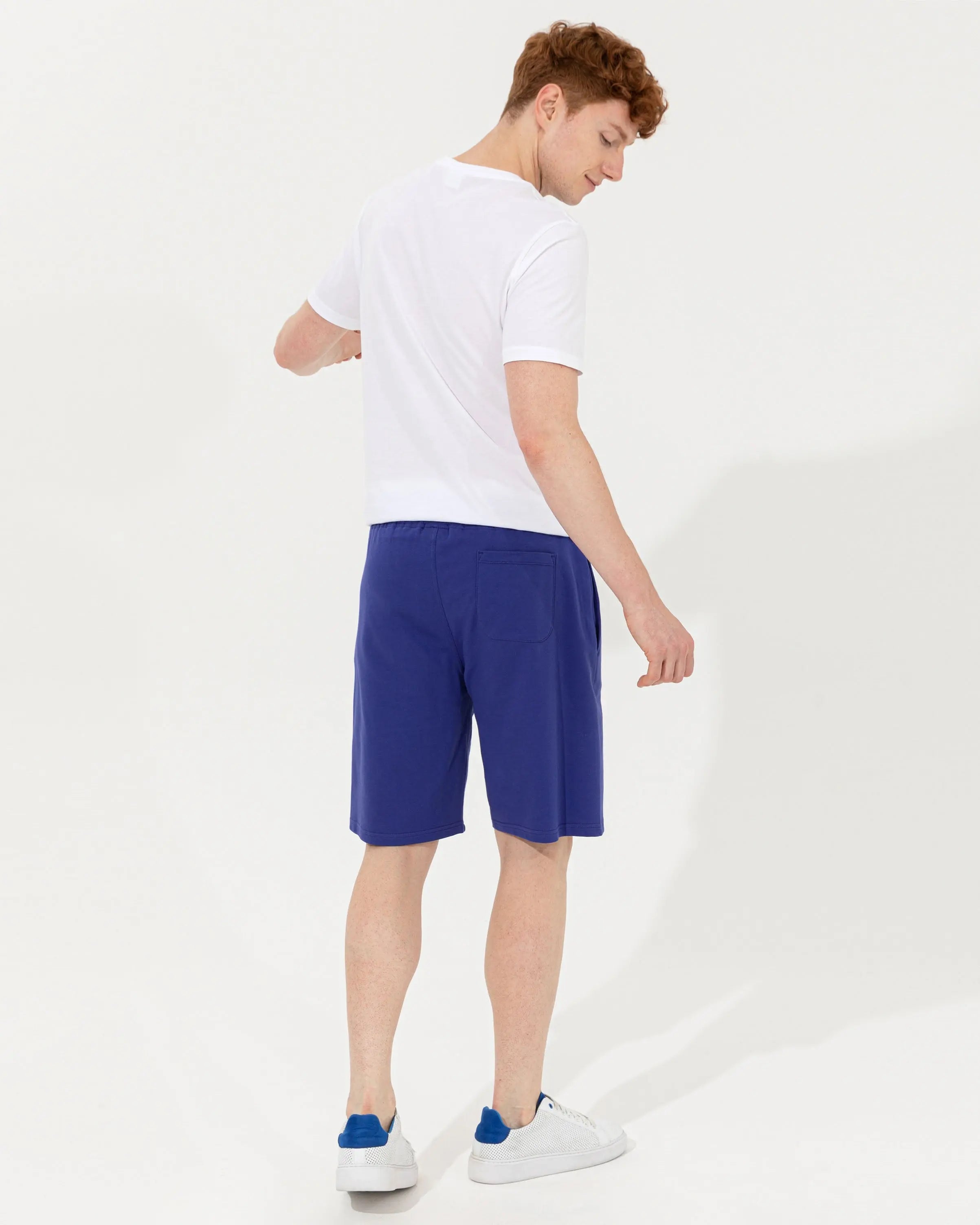 Blue Knitted Shorts - BEVAVA