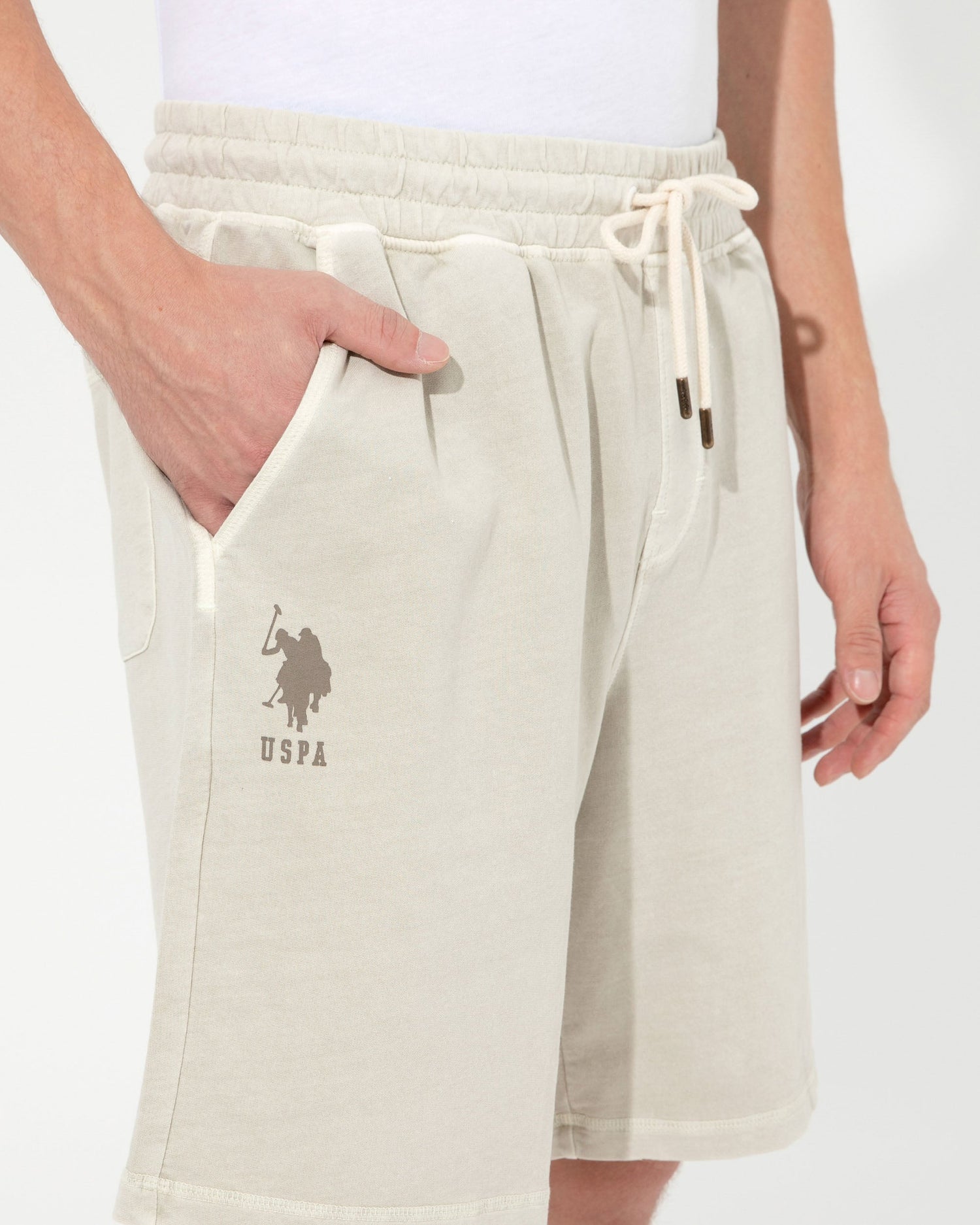 Beige Knitted Shorts U.S. Polo Assn.