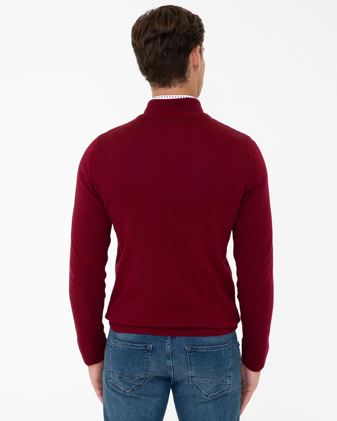 Red Knitting Cardigan U.S. Polo Assn.