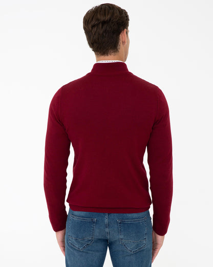 Red Knitting Cardigan U.S. Polo Assn.