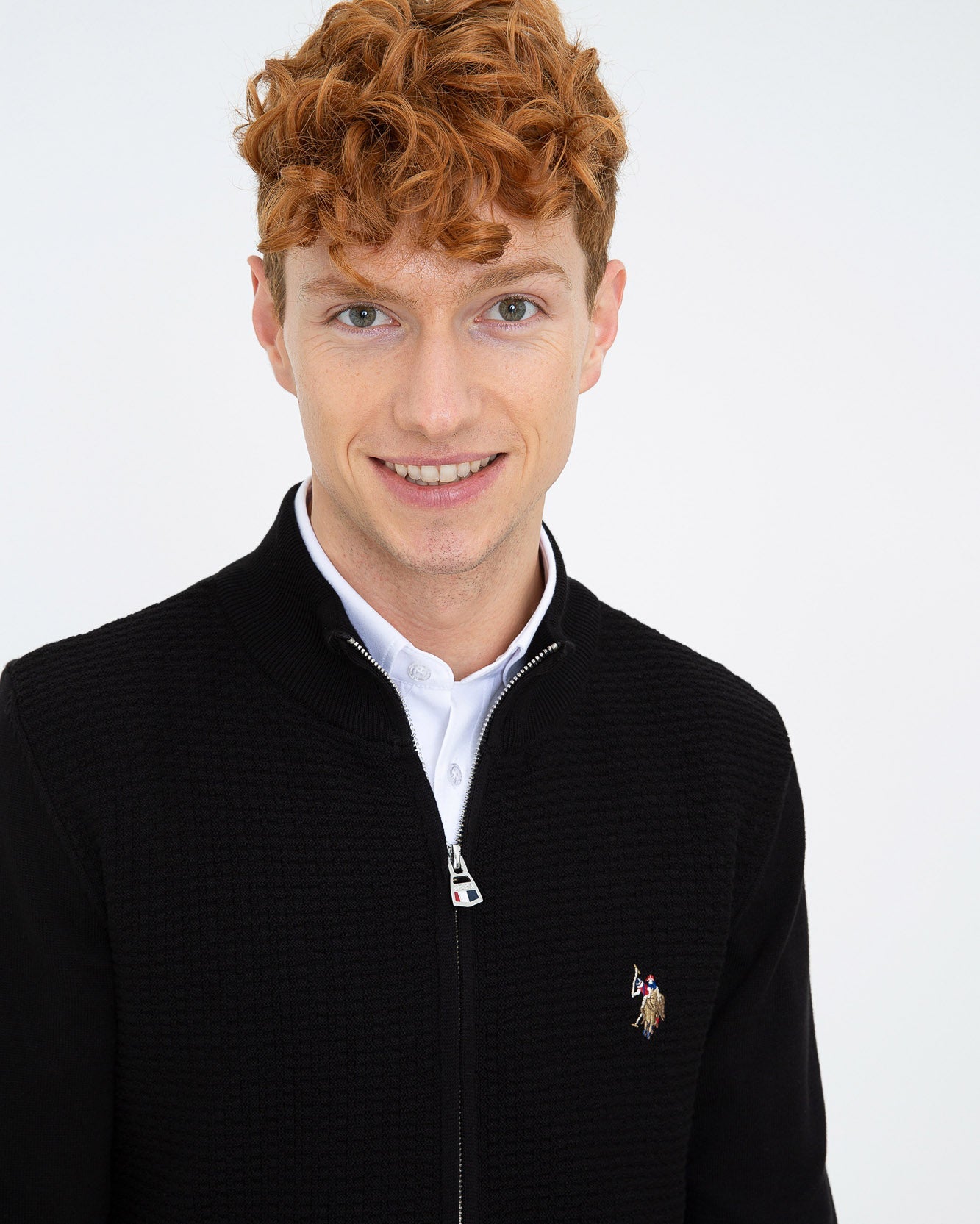 Black Knitting Cardigan U.S. Polo Assn.