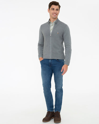 Light Grey Knitting Cardigan U.S. Polo Assn.