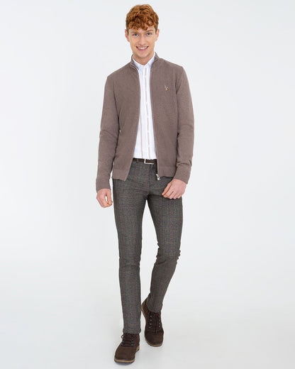 Brown Knitting Cardigan U.S. Polo Assn.