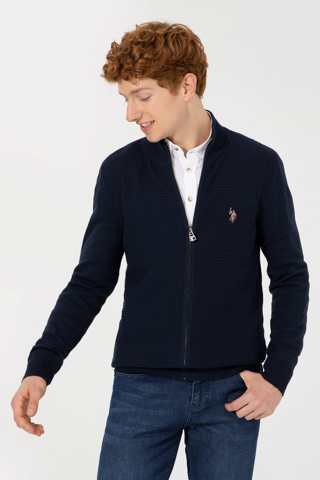 Dark Blue Knitting Cardigan U.S. Polo Assn.