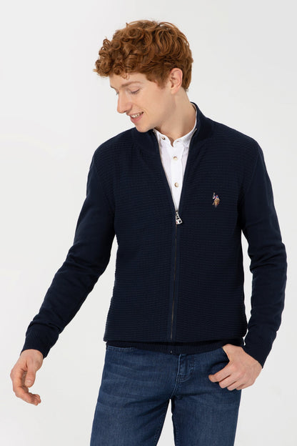 Dark Blue Knitting Cardigan U.S. Polo Assn.