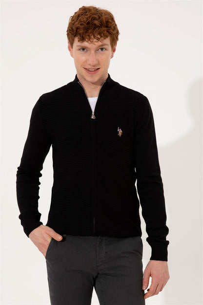 Black Knitting Cardigan U.S. Polo Assn.