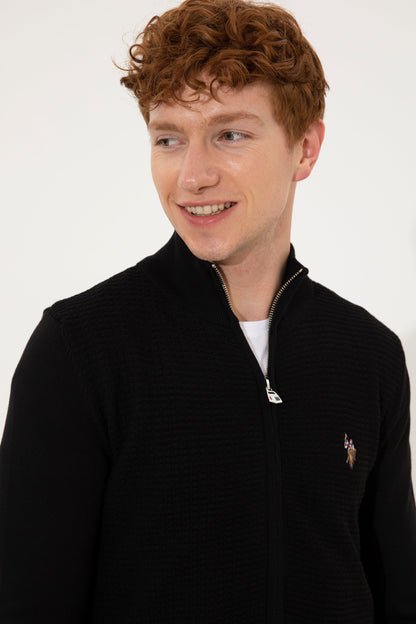 Black Knitting Cardigan U.S. Polo Assn.