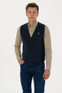 U.S. Polo Assn. Navy Men Navy Knitted Button Through Vest Jacket SKU: G081SZ0TH0 2236526_VR033 Image 01
