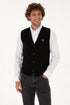 U.S. Polo Assn. Black Men Black Knitted Button Through Vest Jacket SKU: G081SZ0TH0 2236526_VR046 Image 01