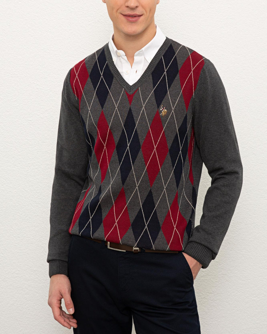 Dark Grey Knitting Jumper U.S. Polo Assn.