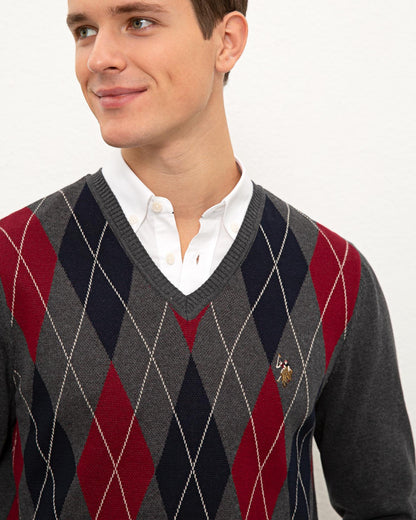 Dark Grey Knitting Jumper U.S. Polo Assn.