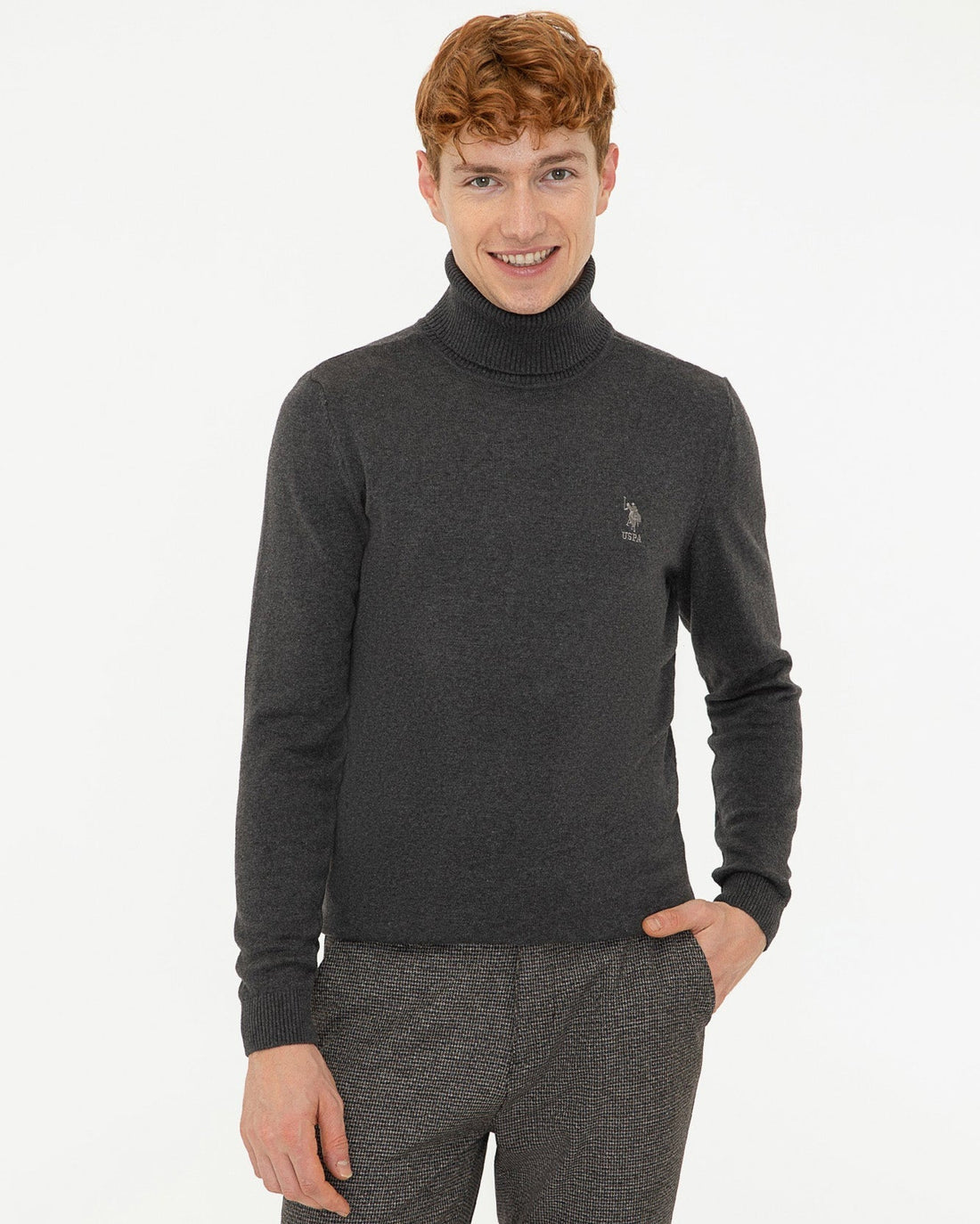 Dark Grey Knitting Jumper U.S. Polo Assn.