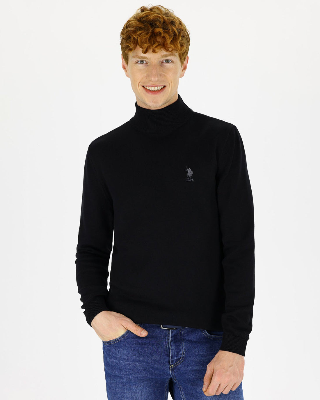 Black Knitting Jumper U.S. Polo Assn.