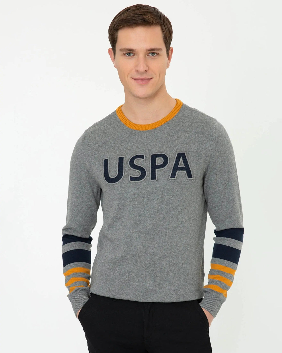 Light Grey Knitting Jumper - BEVAVA