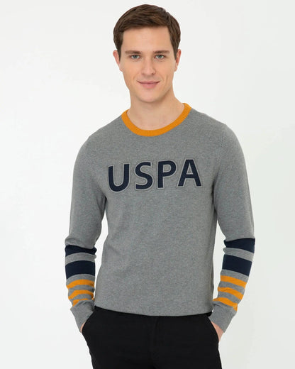 Light Grey Knitting Jumper - BEVAVA